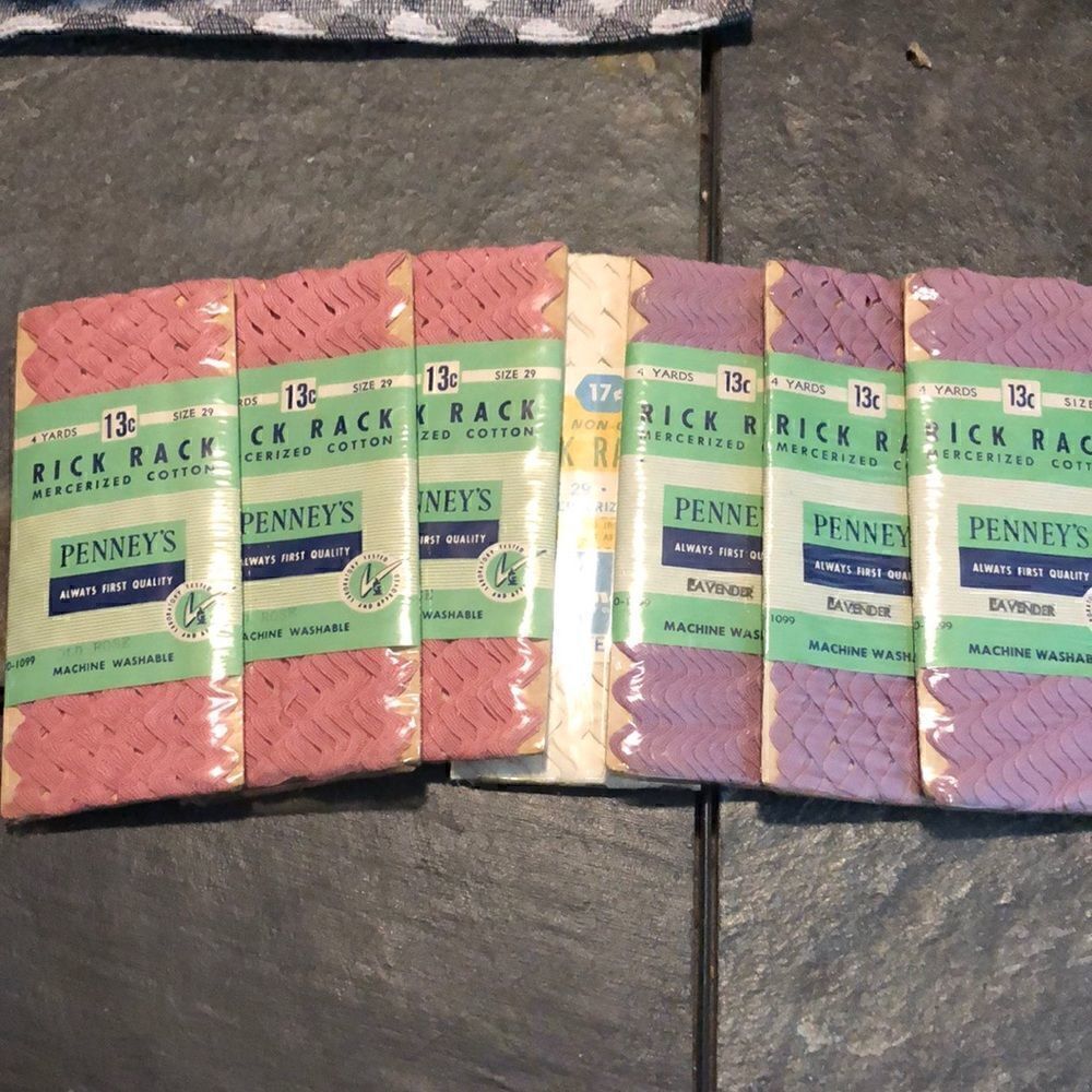 Vintage Penney’s rick rack lot of 7